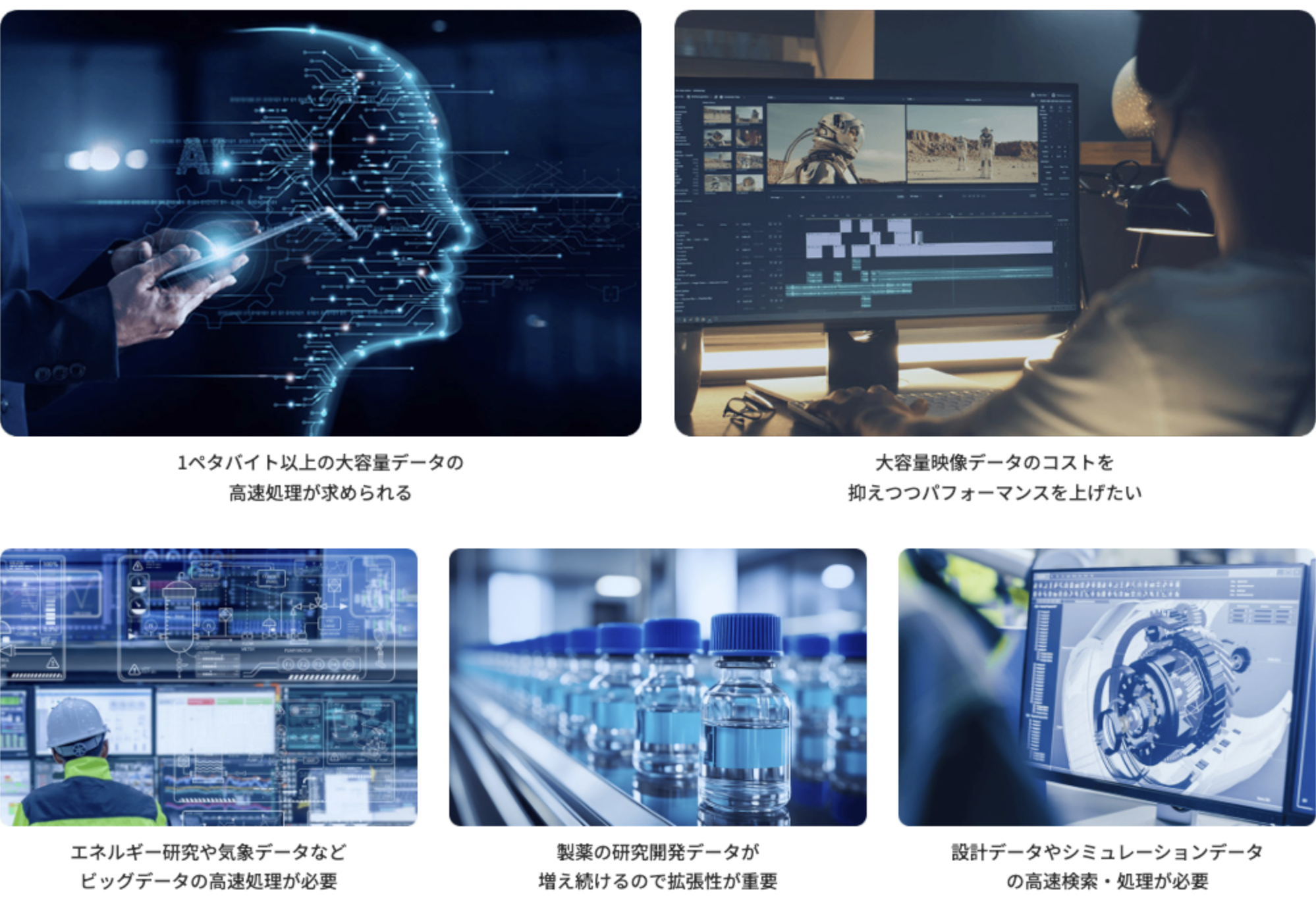 大容量データの蓄積・高速処理の課題